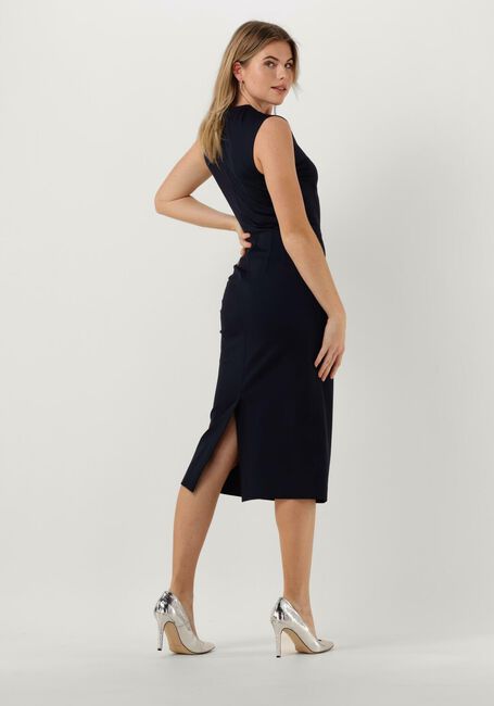 Donkerblauwe VANILIA Midi jurk PUNTO DRESS - large