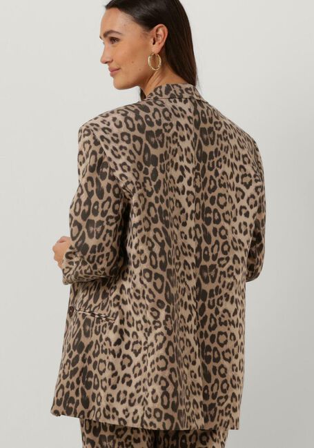 ALIX THE LABEL Blazer LADIES WOVEN ANIMAL SUIT BLAZER en marron - large