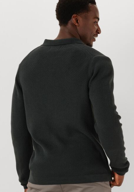 Zwarte DSTREZZED Trui KOSTAS LONGSLEEVE POLO - large