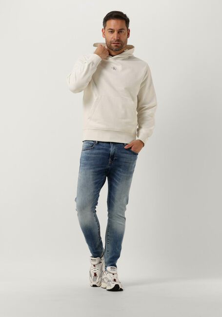 CALVIN KLEIN Chandail MICRO MONOLOGO HOODIE Blanc - large