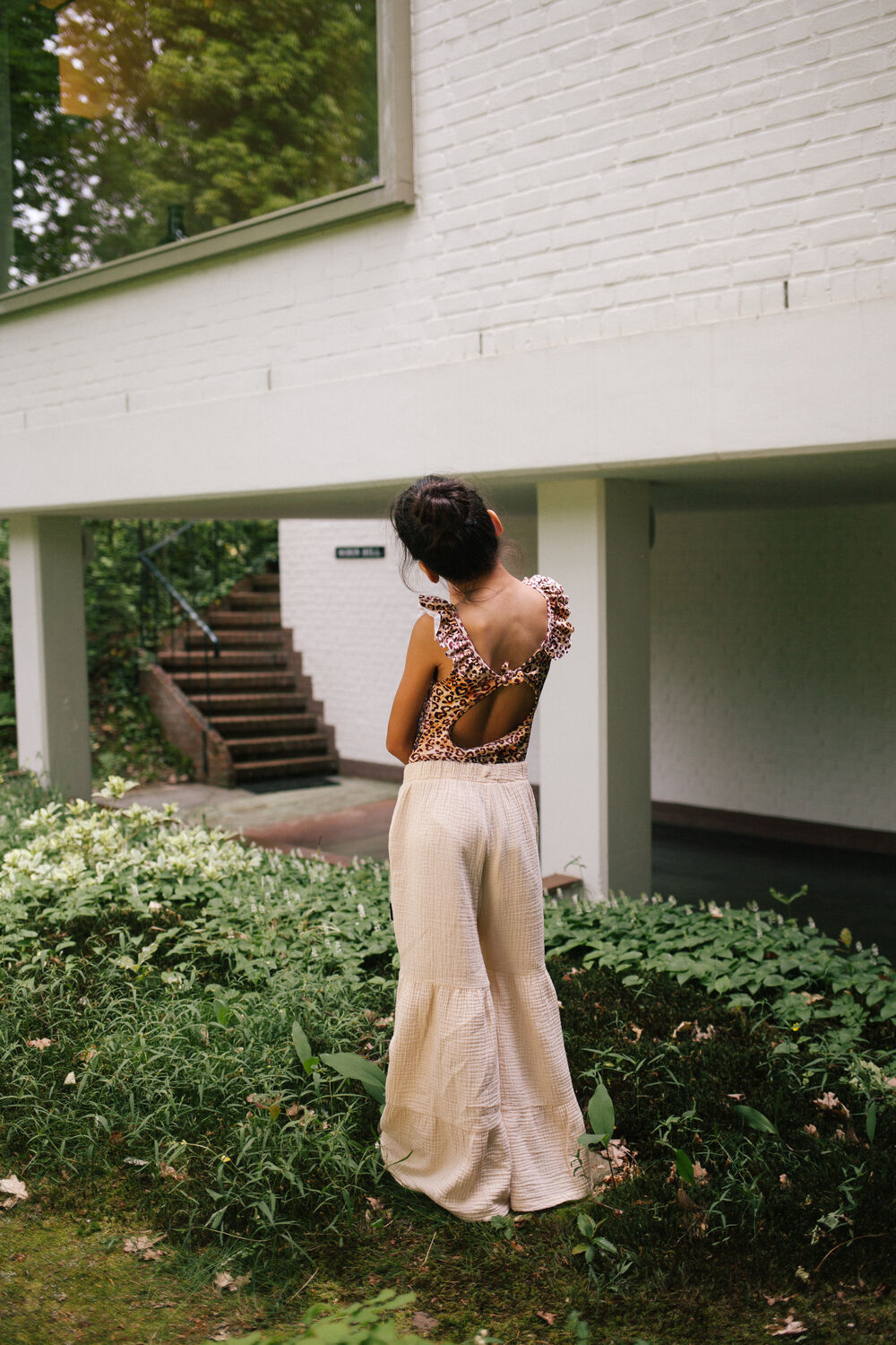 DAILY BRAT Maillots de bain ALISON HEART LEOPARD SWIMSUIT en marron - large