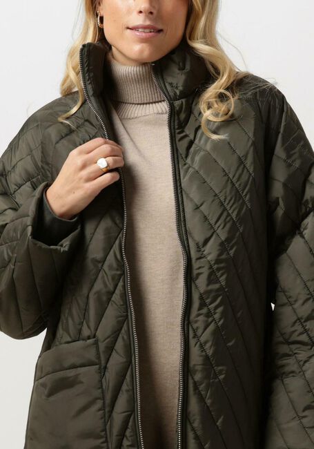 SECOND FEMALE Veste matelassé BECCA COAT Kaki - large