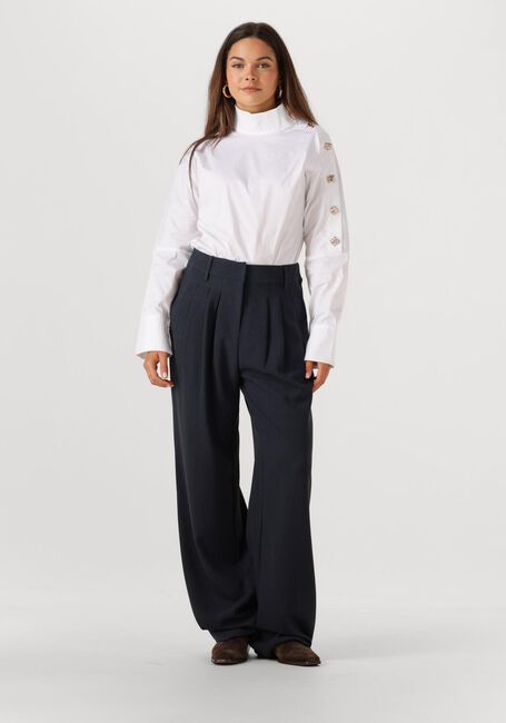 Witte CO'COUTURE  SANNA ASYM BUTTON BLOUSE - large