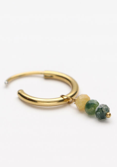 NOTRE-V Boucles d'oreilles OORBELLEN KLEIN GROEN KRALEN en vert - large