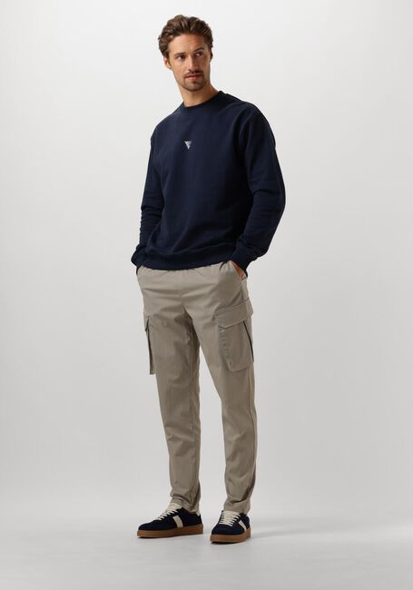 PURE PATH Chandail LOOSE FIT SWEATERS CREWNECK305 Bleu foncé - large