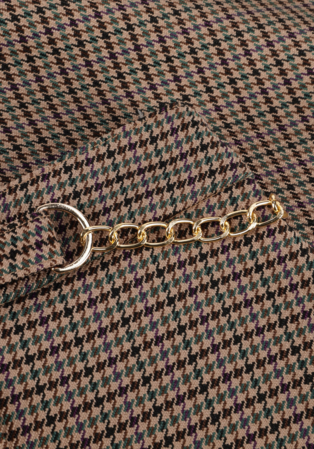 AAIKO Mini-jupe ENORA PIED PES 561 en marron - large