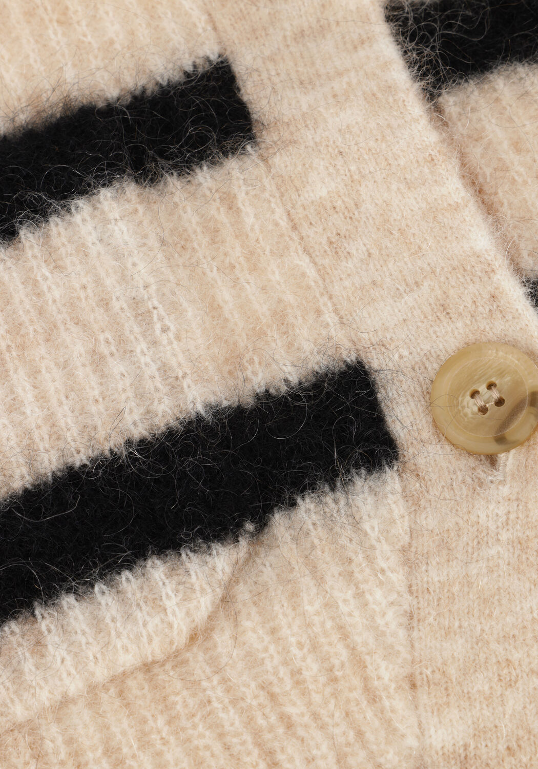 SECOND FEMALE Gilet OVALIS KNIT WIDE SLEEVE CARDIGAN Sable - large