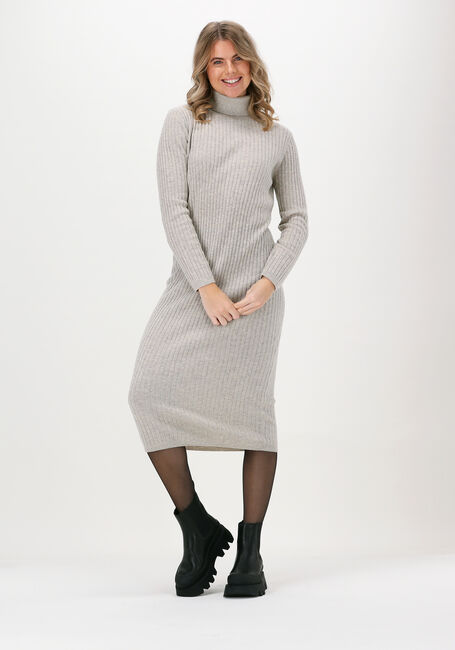 Beige SIMPLE Midi jurk FIDAN - large