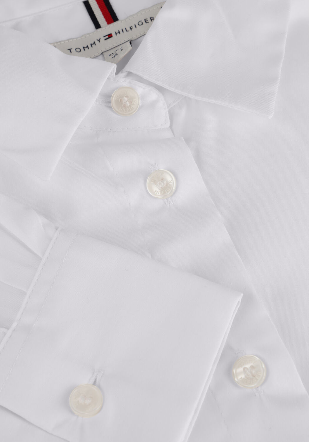 Witte TOMMY HILFIGER  ESS POPLIN REGULAR SHIRT - large