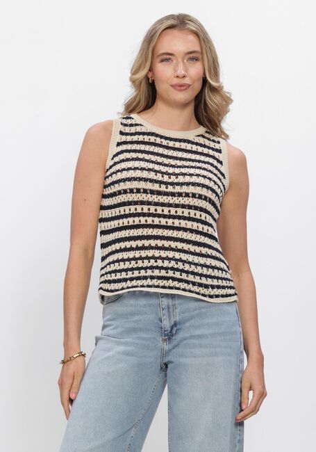 MODSTR&Ouml;M VESTERMD STRIPE TOP Hauts & T-shirts Bleu fonc&eacute; - large