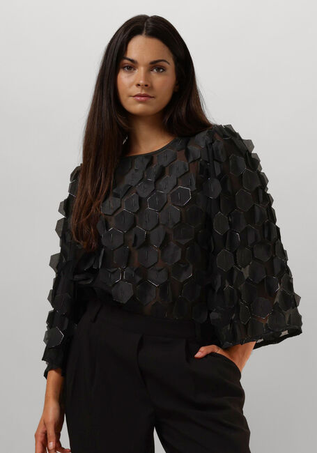 JANSEN AMSTERDAM Haut 3D177 BLOUSE PEPPER en noir - large