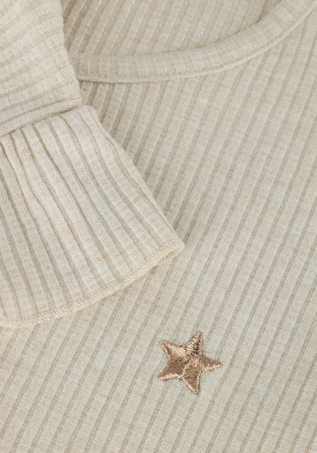 LIKE FLO T-shirt FLO GIRLS RIB SHIRT &Eacute;cru - large