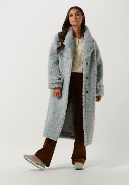 Blauwe BEAUMONT Teddy jas TEDDY STATEMENT COAT - large
