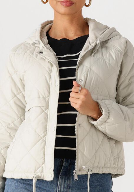 Creme WITHBLACK Gewatteerde jas WBLASTRID QUILTED JACKET - large