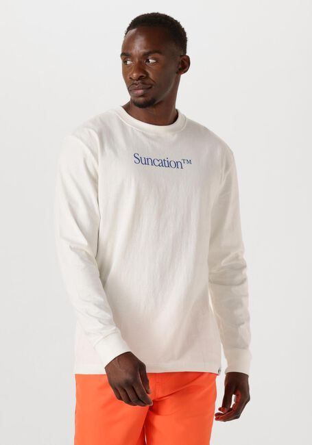 SHIWI T-shirt MEN JUDE REGULAR LONGSLEEVE SUNCATION en blanc - large