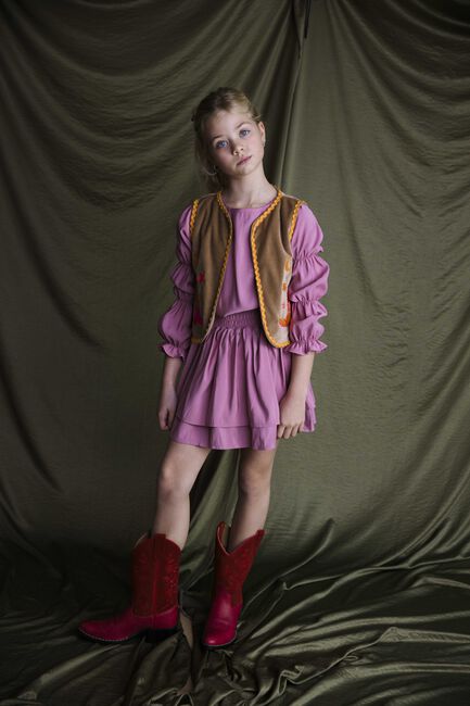 AMMEHOELA Mini-jupe PIPPA en rose - large