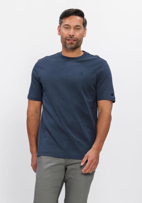 CAST IRON T-shirt REGULAR FIT INTERLOCK Bleu fonc&eacute; - large