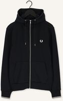 FRED PERRY Gilet HOODED ZIP THROUGH SWEATSHIRT Bleu foncé FRED PERRY Gilet HOODED ZIP THROUGH SWEATSHIRT Bleu foncé - medium