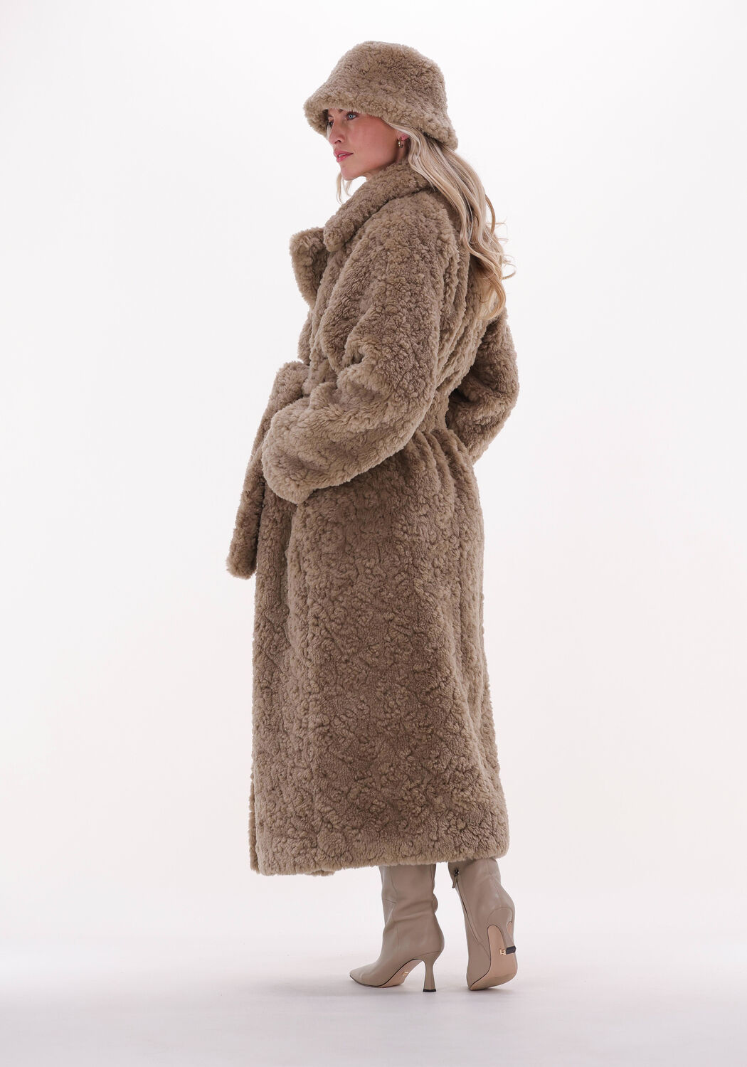 Manteau teddy marron on sale