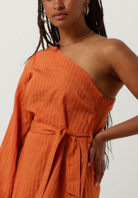 ANOTHER LABEL Mini robe DUA DRESS L/S en orange - large