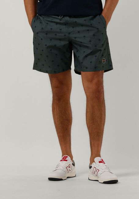 Groene SHIWI Zwembroeken MEN SWIMSHORT SCRATCHED SHIWI PALM - large