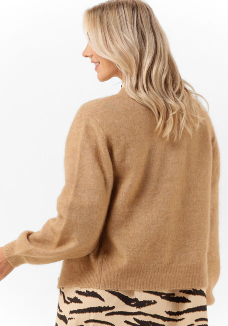 Camel SECOND FEMALE Vest BROOK KNIT DROP SHOULDER CARDIGAN - large
