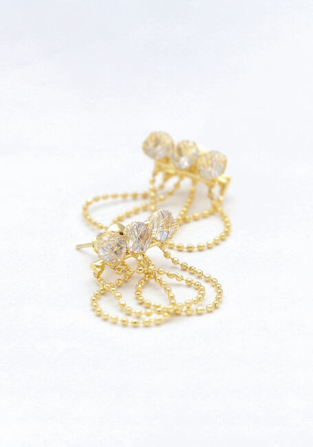 NOTRE-V EARRING SMALL TRIPLE Boucles d'oreilles en or - large