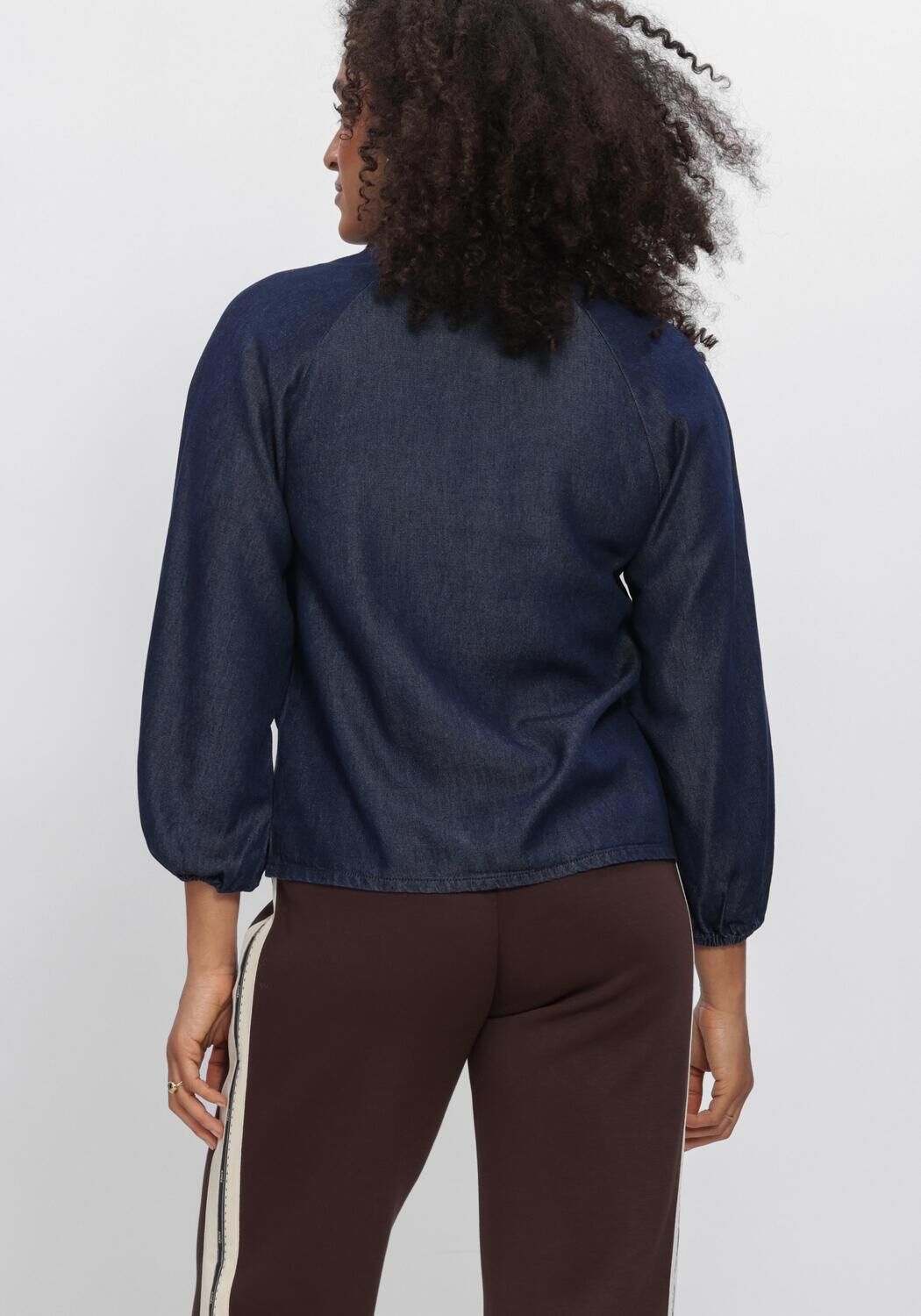 Blauwe AIMEE THE LABEL  JESPERW6 BLOUSE - large