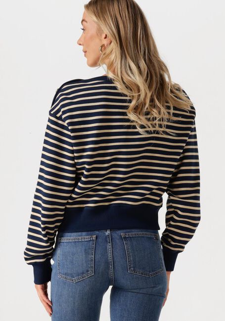 Blauwe TOMMY HILFIGER Trui GOLD BTN BOAT-NK SWTSHIRT - large