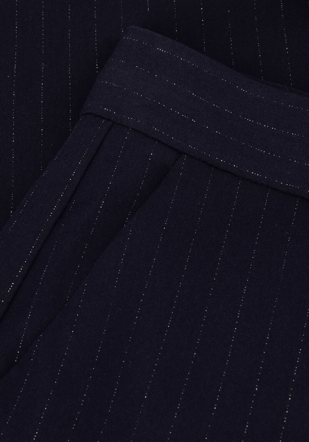 NUKUS Pantalon large NEW YORK PANTS STRIPE Bleu fonc&eacute; - large