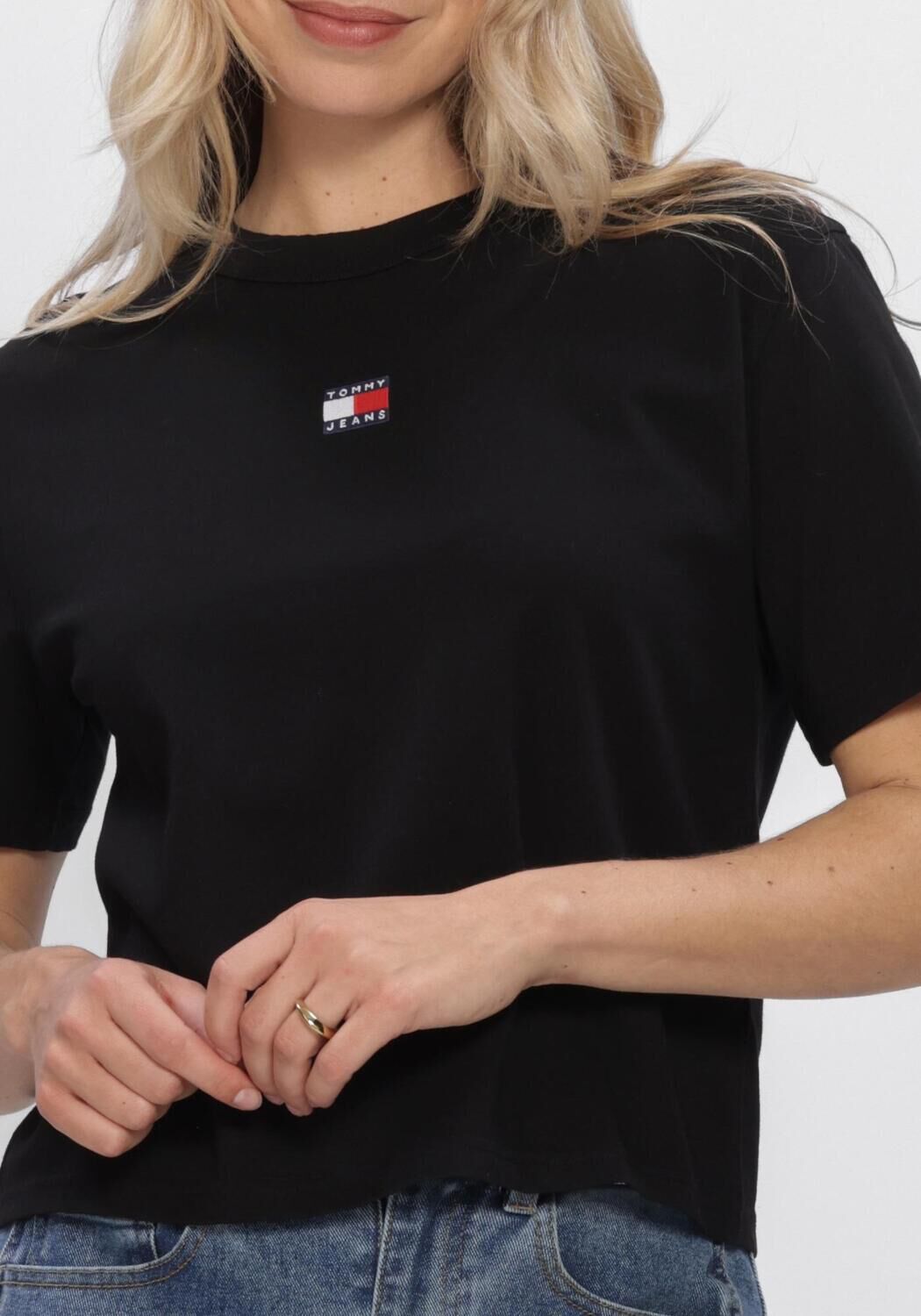 Zwarte TOMMY JEANS T-shirt TJW BXY BADGE TEE EXT - large