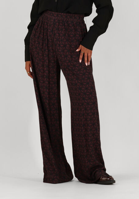 Bordeaux BY-BAR Wijde broek BENJI CONTIKI PANT - large