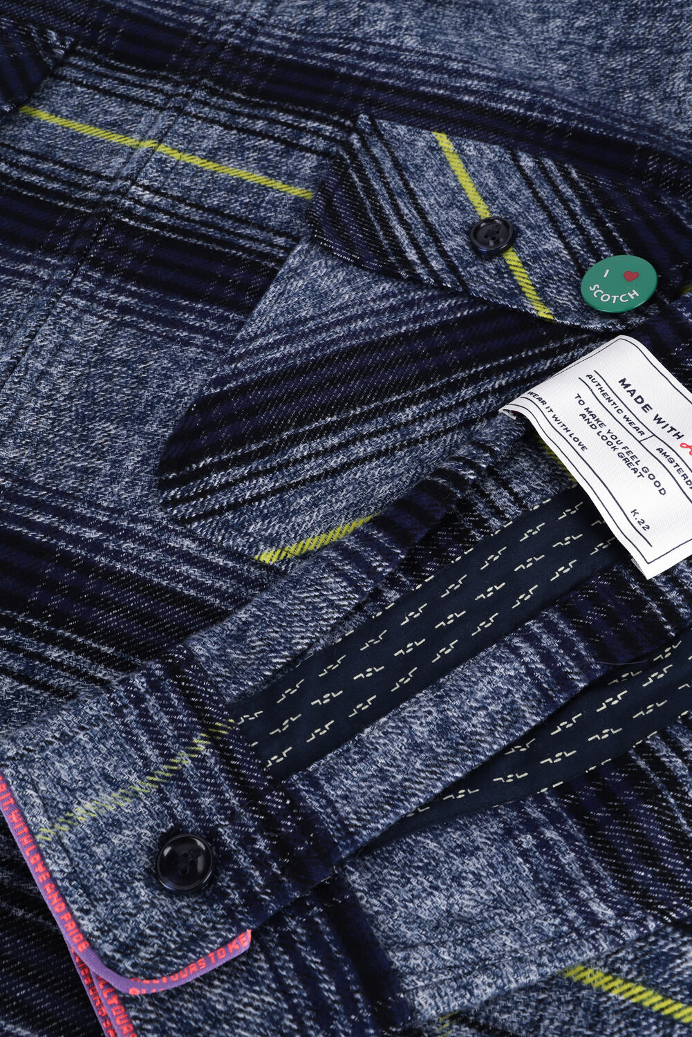 SCOTCH & SODA Surchemise CHECKED SHIRT JACKET en multicolore - large