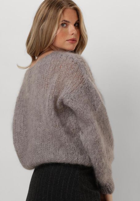 AMERICAN DREAMS Pull MILANA LS MOHAIR KNIT en gris - large