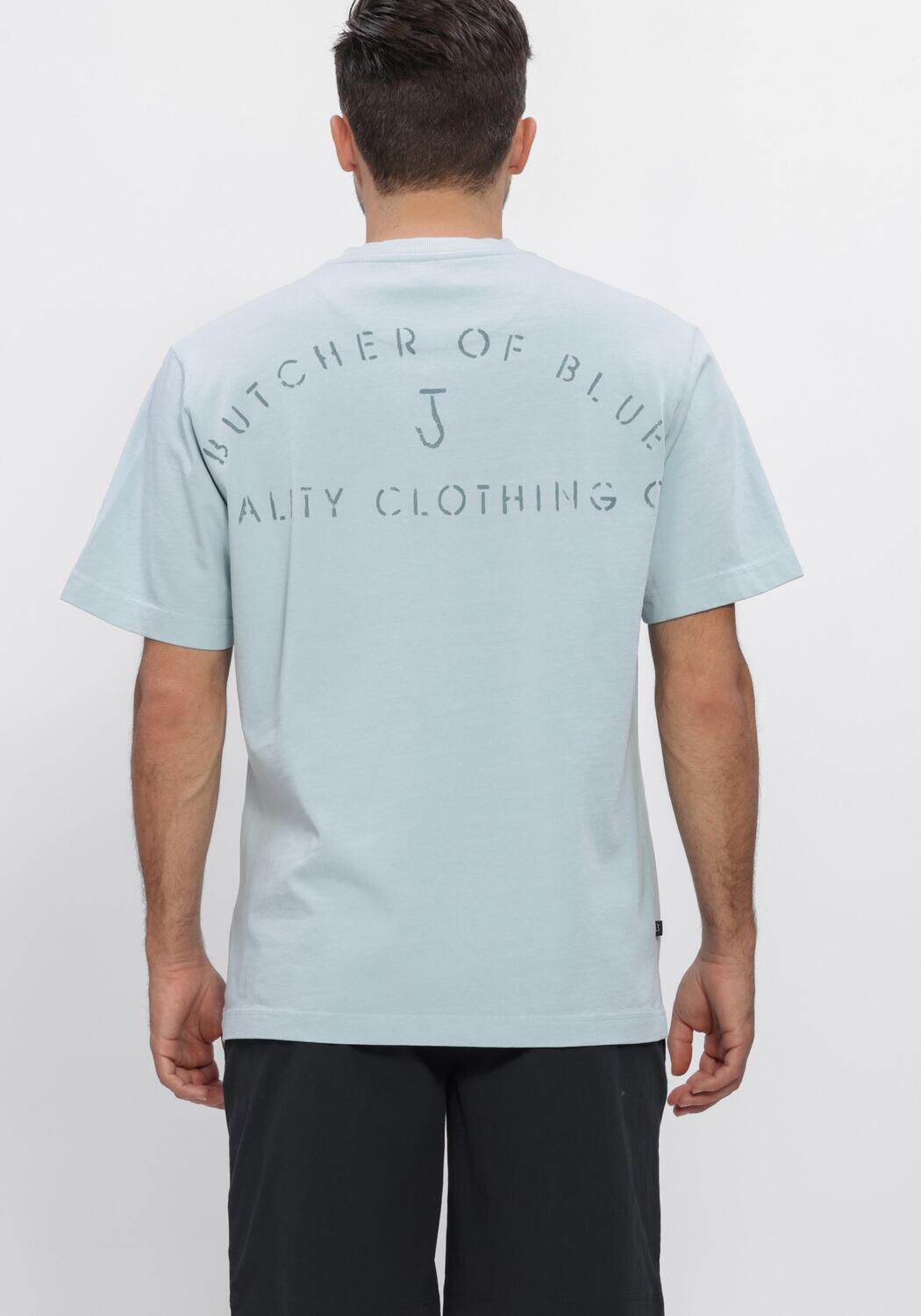 Blauwe BUTCHER OF BLUE T-shirt ARMY QCC LOOSE TEE - large