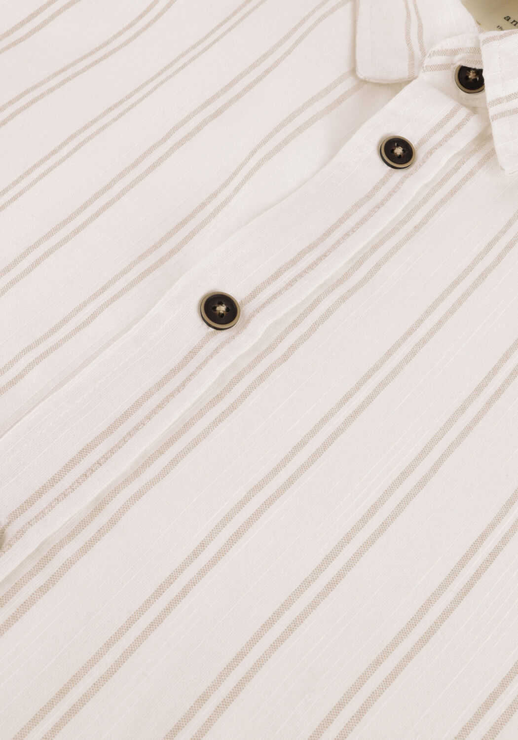 Gebroken wit ANERKJENDT Casual overhemd AKLEIF L/S DOUBLE STRIPE - large