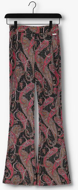 COLOURFUL REBEL Pantalon évasé PAISLEY PEACHED FLARE en rose - large