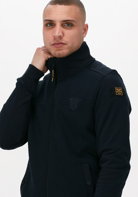 PME LEGEND Gilet ZIP JACKET STRUCTURE SWEAT Bleu foncé - large