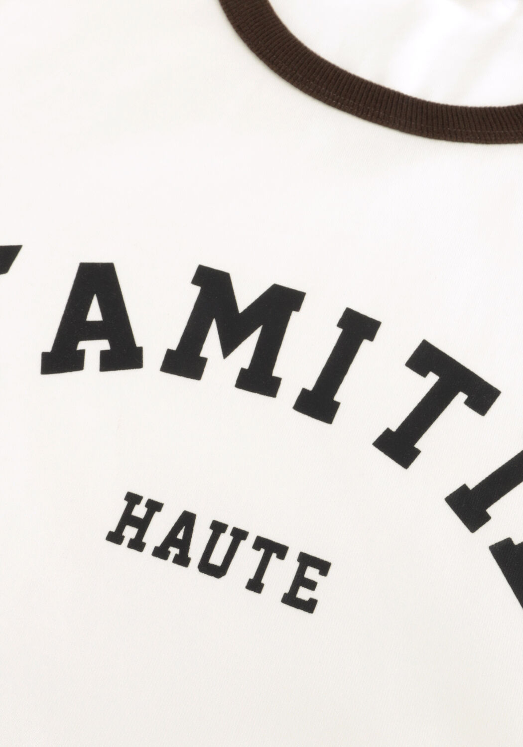 HAUTE L'AMITI&Eacute; T-shirt NECKLINE LOGO TEE Blanc - large