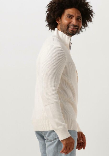 TOMMY JEANS Pull TJM CHECK SHERPA LINED OVERSHIRT Blanc - large