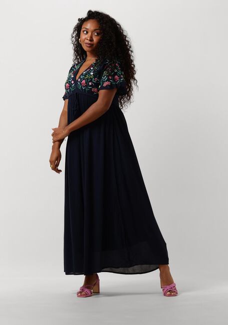 Y.A.S. Robe maxi YASCHELLA SS MAXI DRESS Bleu foncé - large