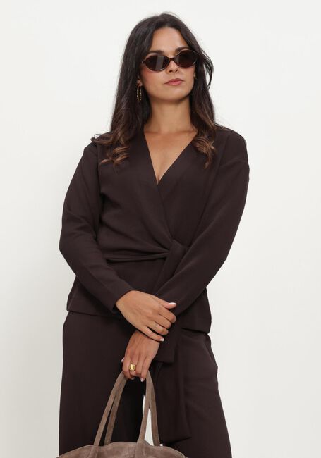 Bruine INWEAR  AGGIEIW VINCENT KNOT BLOUSE - large