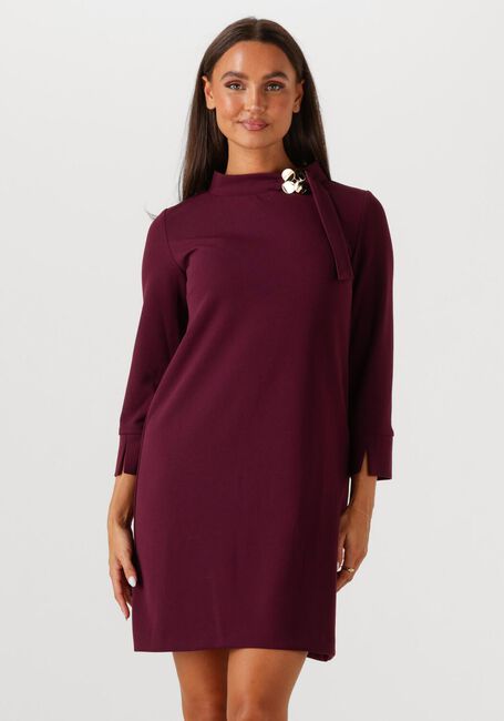 Bordeaux ANA ALCAZAR Mini jurk DRESS NECK CLASP - large