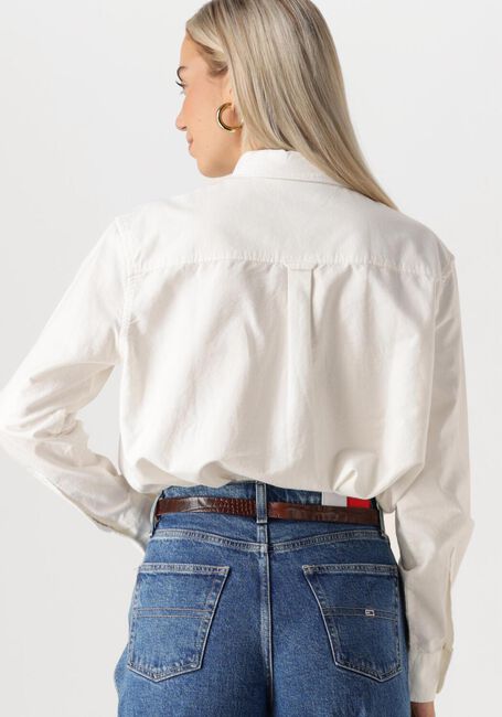 TOMMY JEANS TJW RLX SCRIPT OXFORD SHIRT Blouses Écru - large