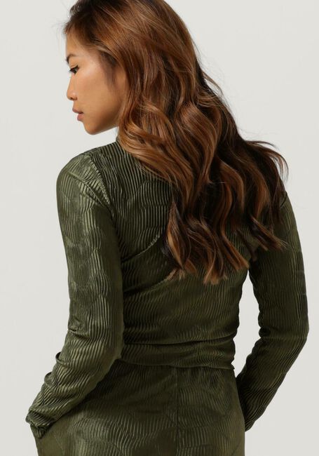 ANOTHER LABEL Longsleeves CHARLOT TOP L/S en vert - large