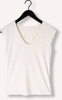 ROSEMUNDE T-shirt BILLIE CAPSLEEVE V-NECK en blanc ROSEMUNDE T-shirt BILLIE CAPSLEEVE V-NECK en blanc - medium