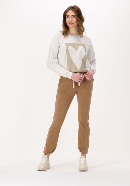 10DAYS Pantalon de jogging STRAIGHT JOGGER FADE OUT en marron - large