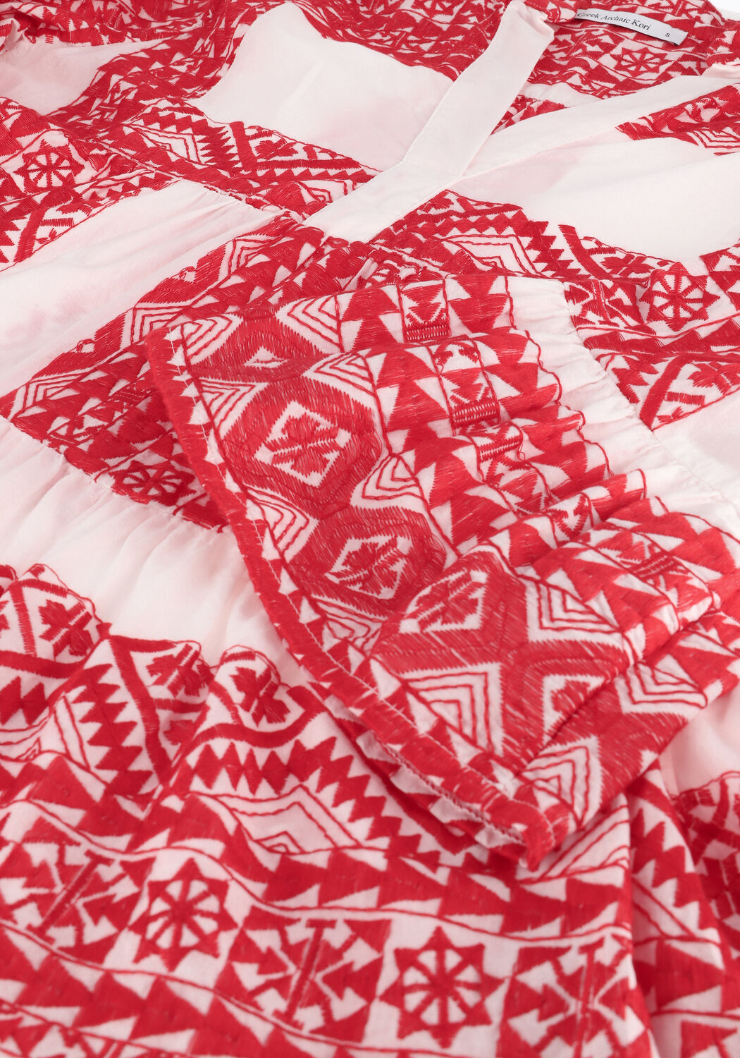 Rode GREEK ARCHAIC KORI Mini jurk SHORT DRESS ALL OVER - large