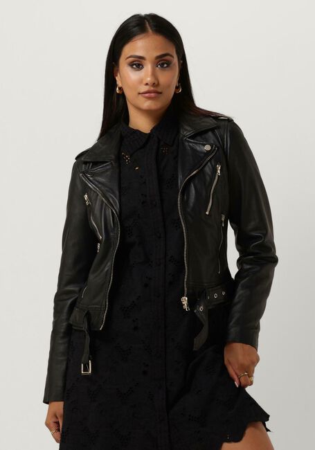 IBANA Veste en cuir MOSS en noir - large