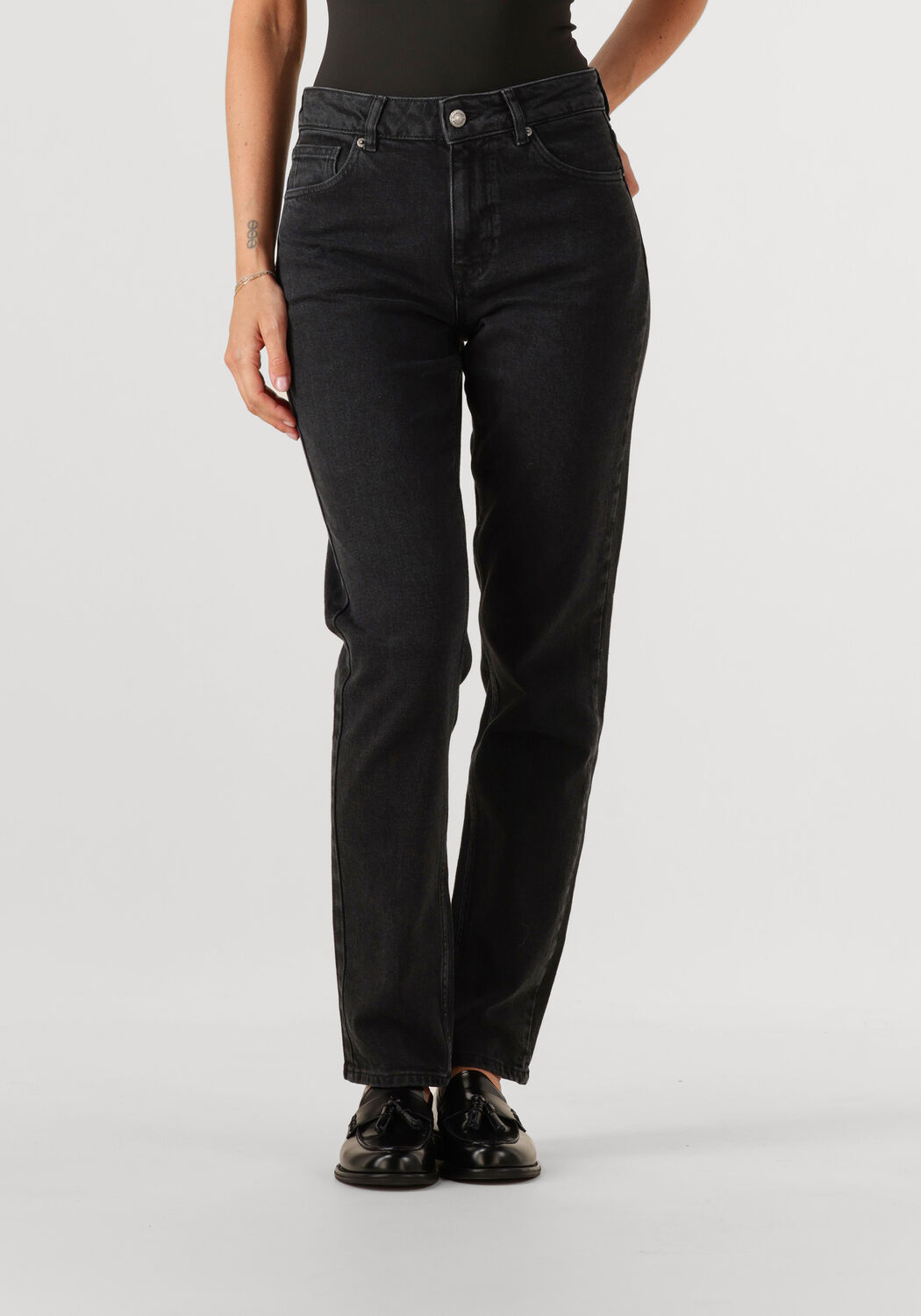 SELECTED WOMEN Slim fit jeans SLFSLIM BEA-KORI MW JEANS en noir - large